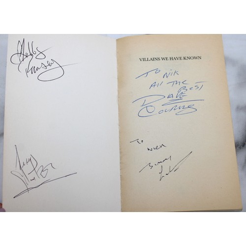 8 - REG KRAY Villains We Have Known Book Signed by Dave Courtney & Others