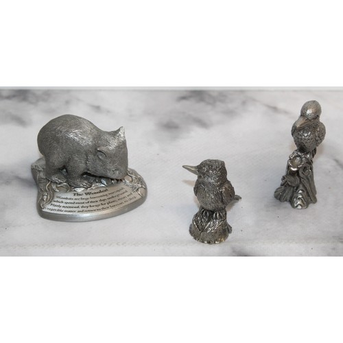 986 - Metal Mixed Animal Figurines