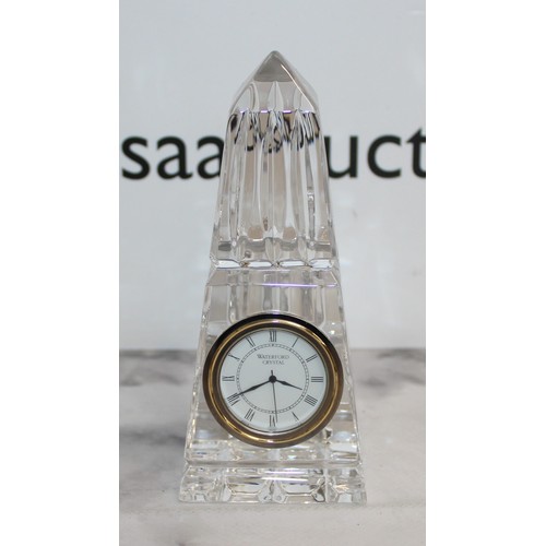 987 - Waterford Crystal Clock UNTESTED
Height 15cm...