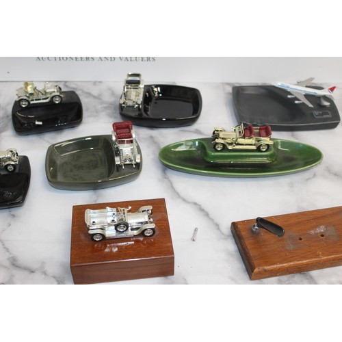 991 - A Quantity Of Ashtrays And Boxes With Car Memorabilia And Pen Stand
COLLECTION ONLY