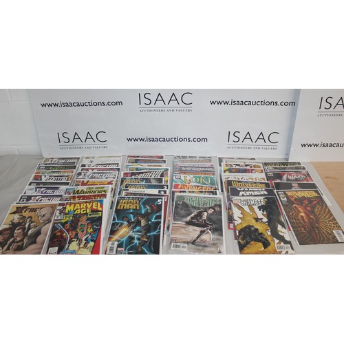 62 - A Quantity Of Marvel Comics Including X-Factor, Ultimate Iron Man, Daredevil, Night Side, Loki, Aven... 