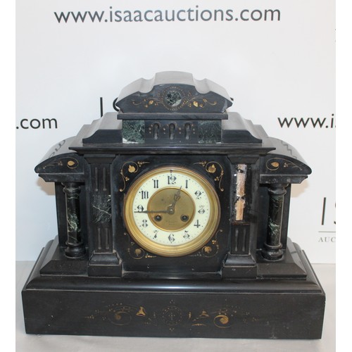 77 - A Large Mantal Clock
Height 36.5cm
Length 43.5cm
Damage Shown In Pictures
Untested
COLLECTION ONLY