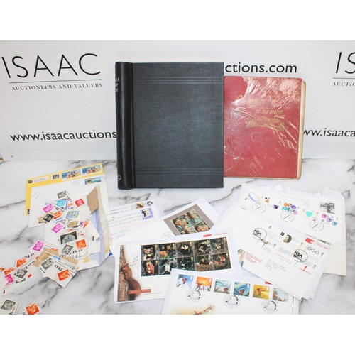 30 - Quantity Of World wide Stamps In Albums/Royal Mail First Day Covers/Etc...