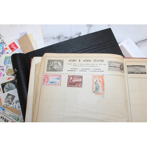 30 - Quantity Of World wide Stamps In Albums/Royal Mail First Day Covers/Etc...