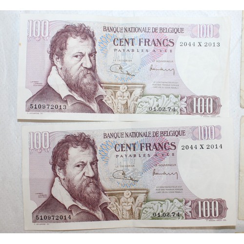 395 - Bank Notes Inc-20 Francs & 100 Cent Francs