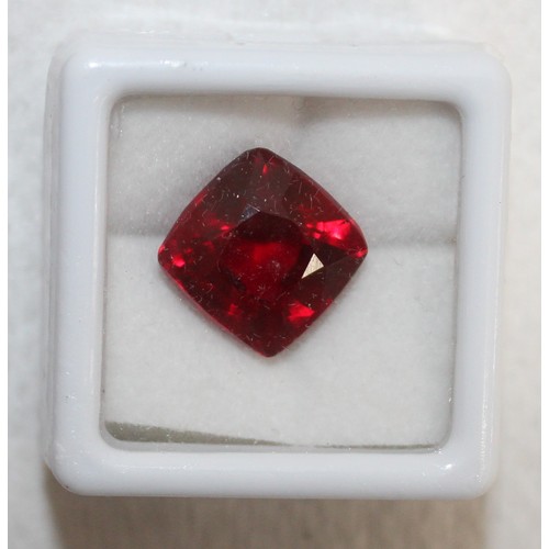 406 - 2 x GEMOLOGICAL INSTITUTE OF LABORATORY NATURAL TANZANITE & NATUARL RUBY With Original Laboratory Ce... 