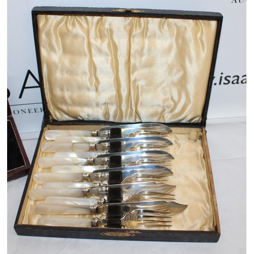 455 - Two Boxed Silver Plated Cutlery Items