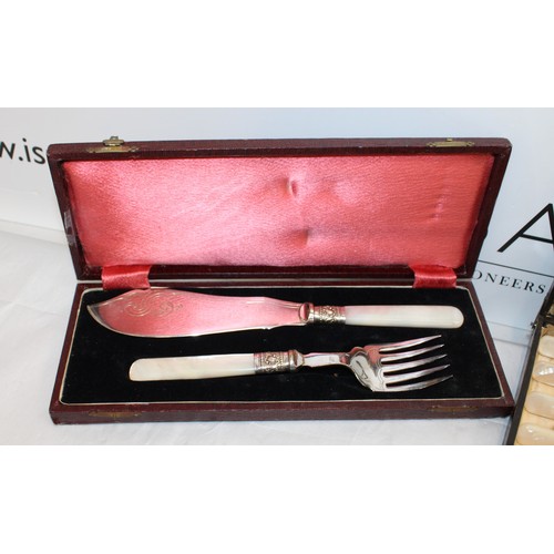 455 - Two Boxed Silver Plated Cutlery Items