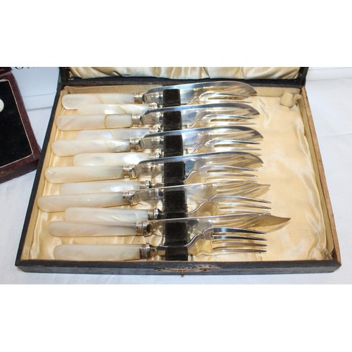 455 - Two Boxed Silver Plated Cutlery Items