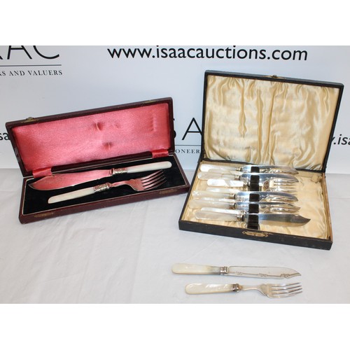 455 - Two Boxed Silver Plated Cutlery Items