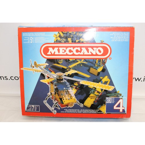 653 - Boxed Meccano Set Paper work Some Missing Pieces