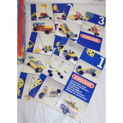 653 - Boxed Meccano Set Paper work Some Missing Pieces