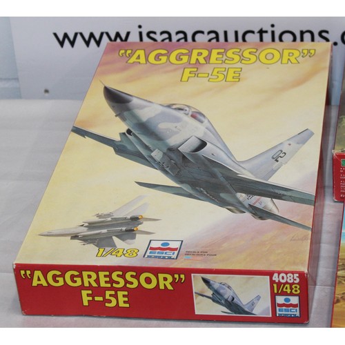 666 - Five ESCI Boxed Military Aircraft Models  - 1:48 & 1:72 Scale