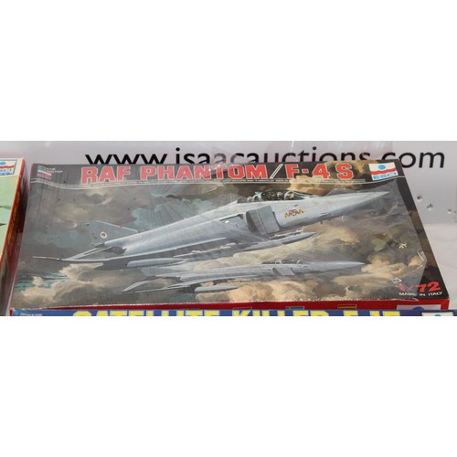 666 - Five ESCI Boxed Military Aircraft Models  - 1:48 & 1:72 Scale