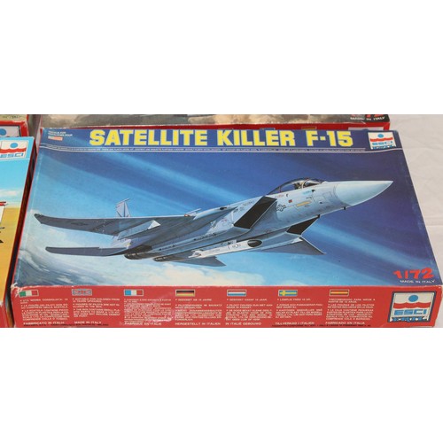 666 - Five ESCI Boxed Military Aircraft Models  - 1:48 & 1:72 Scale