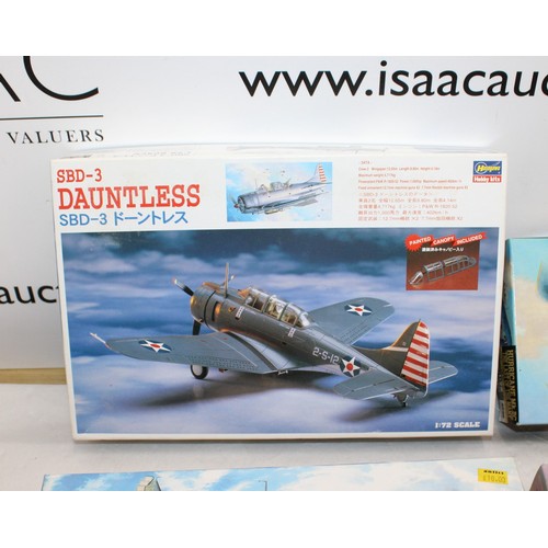 667 - Five Boxed Hasegawa Military Plane Models