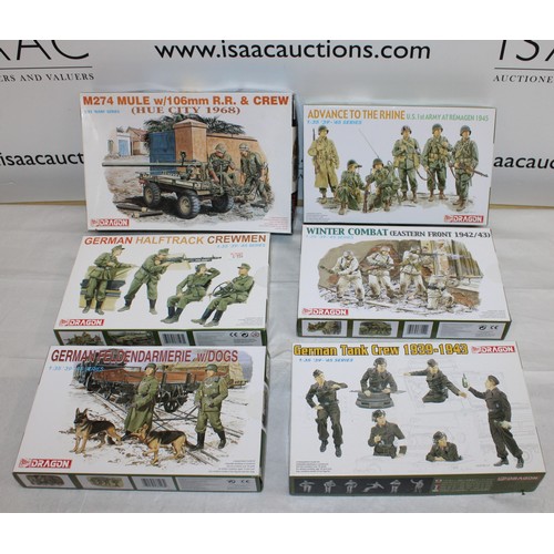 669 - Six Boxes of DRAGON Military Model Figures