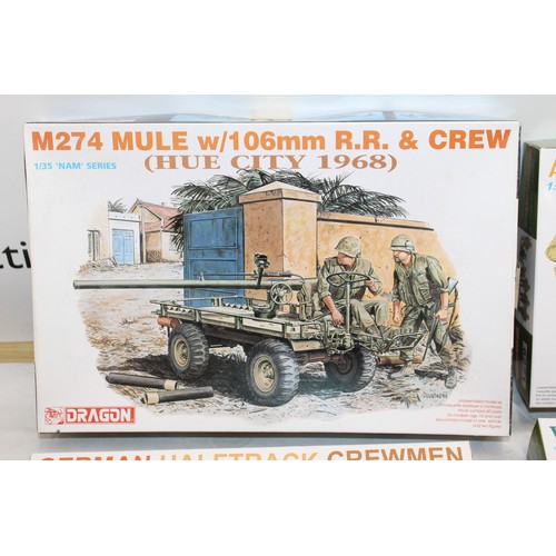 669 - Six Boxes of DRAGON Military Model Figures