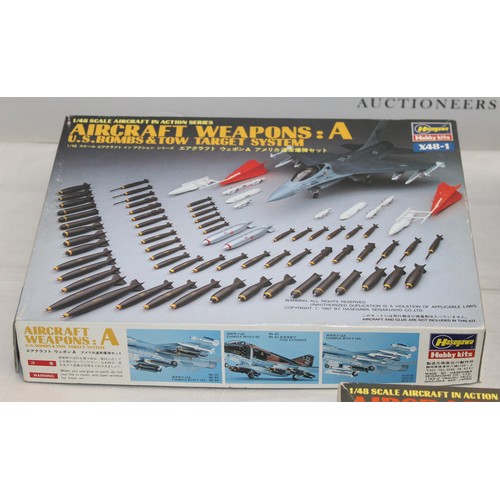 673 - Three Hasegawa Aircraft Weapons Models  - 1:12 Scale