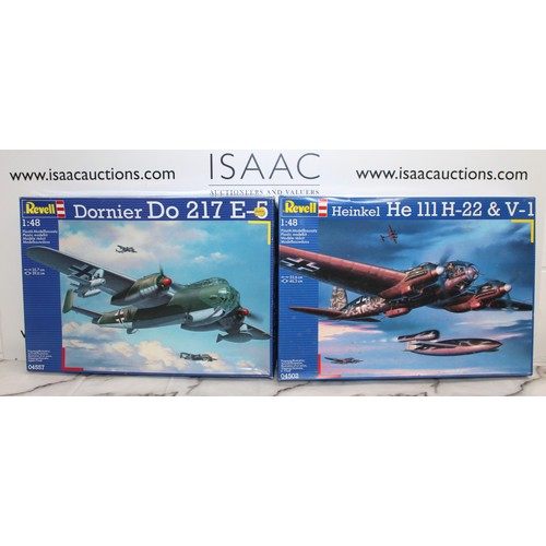 676 - 2 x Boxed REVELL Military Airplane Models