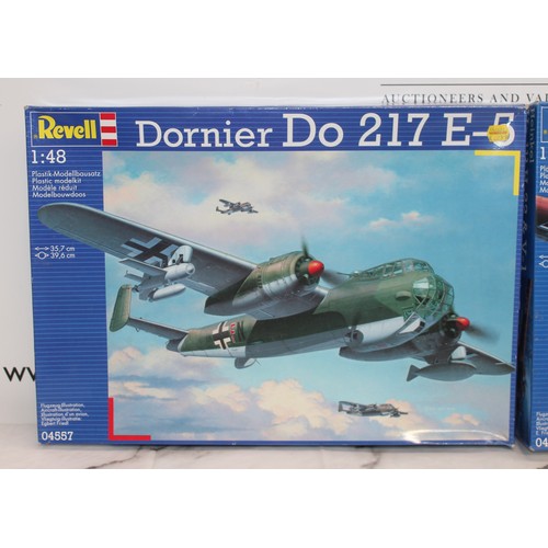 676 - 2 x Boxed REVELL Military Airplane Models