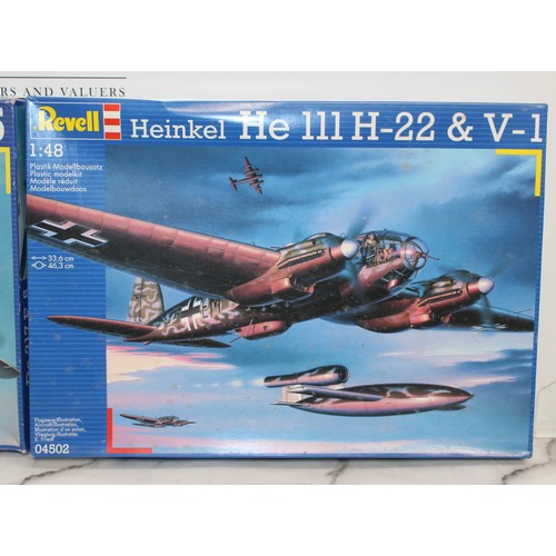 676 - 2 x Boxed REVELL Military Airplane Models