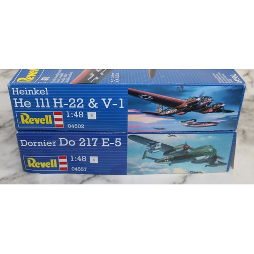 676 - 2 x Boxed REVELL Military Airplane Models