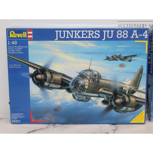 677 - 2 x Boxed REVELL Military Airplane Models