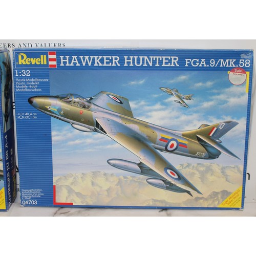 677 - 2 x Boxed REVELL Military Airplane Models