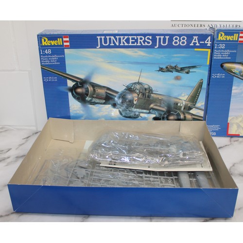 677 - 2 x Boxed REVELL Military Airplane Models