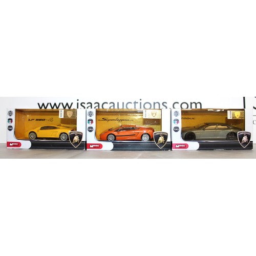 688 - 3 x Boxed Collectable Lamborghini Mondo Motors