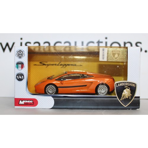 688 - 3 x Boxed Collectable Lamborghini Mondo Motors