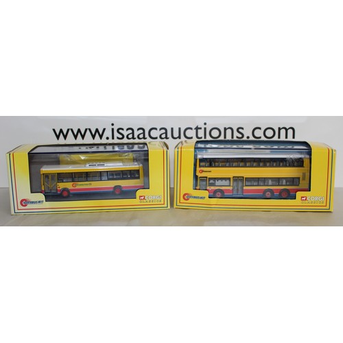 693 - 2 x Collectable Corgi Classic Citybus