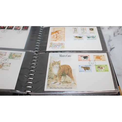 33 - Two Folders Containing Quantity Of First Day Covers & Some Franked & Unfranked Stamps