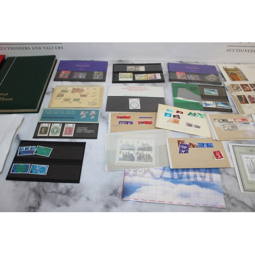 35 - A Quantity Of Stamps Some In Albums Including Franked And Unfranked Stamps