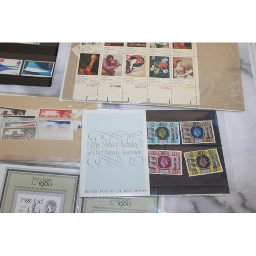 35 - A Quantity Of Stamps Some In Albums Including Franked And Unfranked Stamps