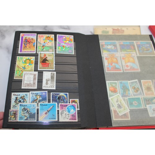 35 - A Quantity Of Stamps Some In Albums Including Franked And Unfranked Stamps