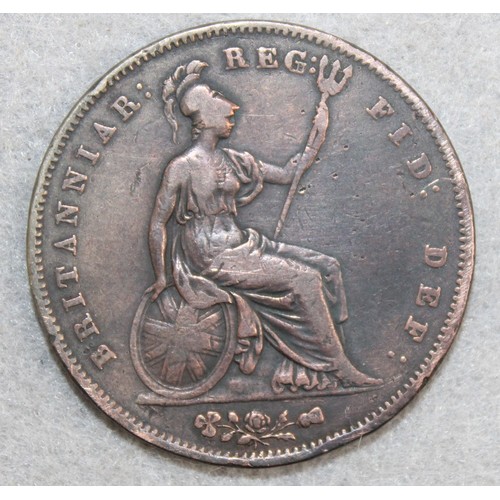 338 - 1854 Victoria Penny Coin ( Young Head)