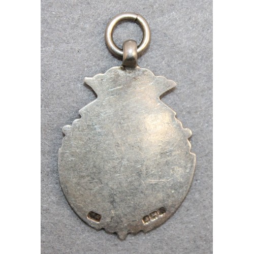 463 - Silver Hallmarked Football Fob