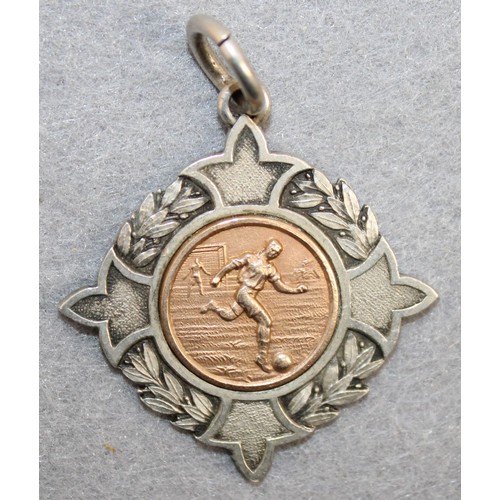 464 - Silver Hallmarked Football Fob