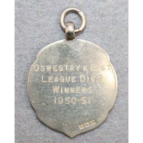 469 - Silver Hallmarked Football Fob