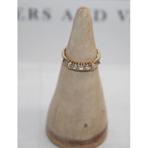 538 - Stamped 14k Gold Ring Total Weight-2.19g Size-N In A Box