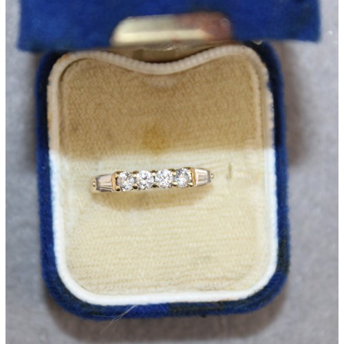 538 - Stamped 14k Gold Ring Total Weight-2.19g Size-N In A Box