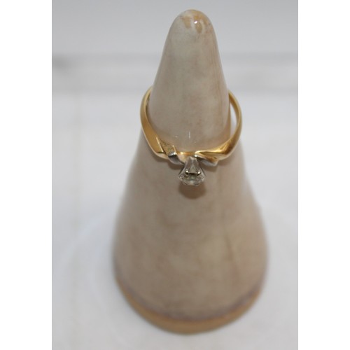 539 - Stamped 18ct Gold Ring Total Weight-2.75g Size-N In A Box