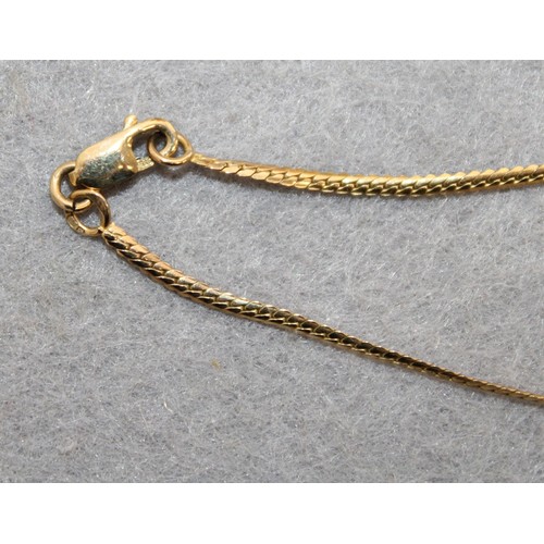 548 - Stamped 375 Gold Necklace Total Weight-3.58g