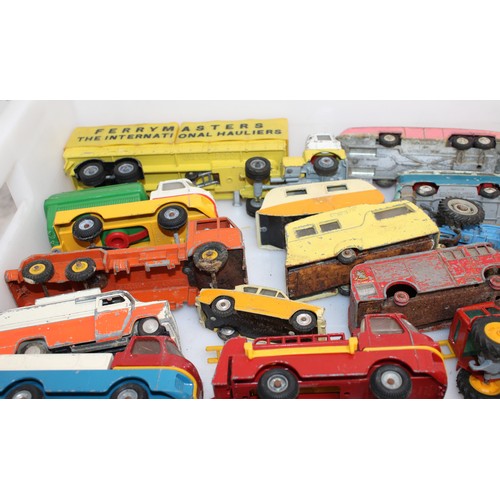 703 - A Quantity Of Play Worn Die-Cast Vehicles In Various Conditions Box Not Included