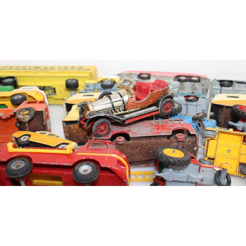 703 - A Quantity Of Play Worn Die-Cast Vehicles In Various Conditions Box Not Included