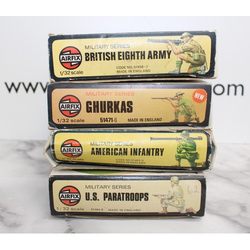 708 - 4 x Boxed Collectable Military Series Airfix Models...