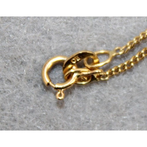 559 - Stamped 750 Gold Necklace Total Weight-2.02g