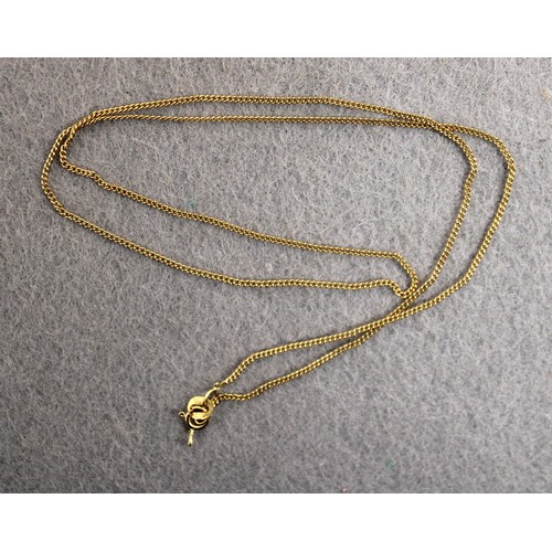 559 - Stamped 750 Gold Necklace Total Weight-2.02g